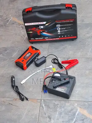 Jump Starter With Air Compressor, Battery Booster Usb Charging