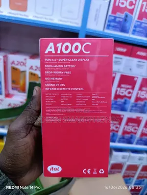New Itel A100C 64 GB Black