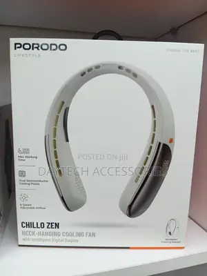 Porodo Portable Neck Fan Bladeless Led Displayed Personal Fans.