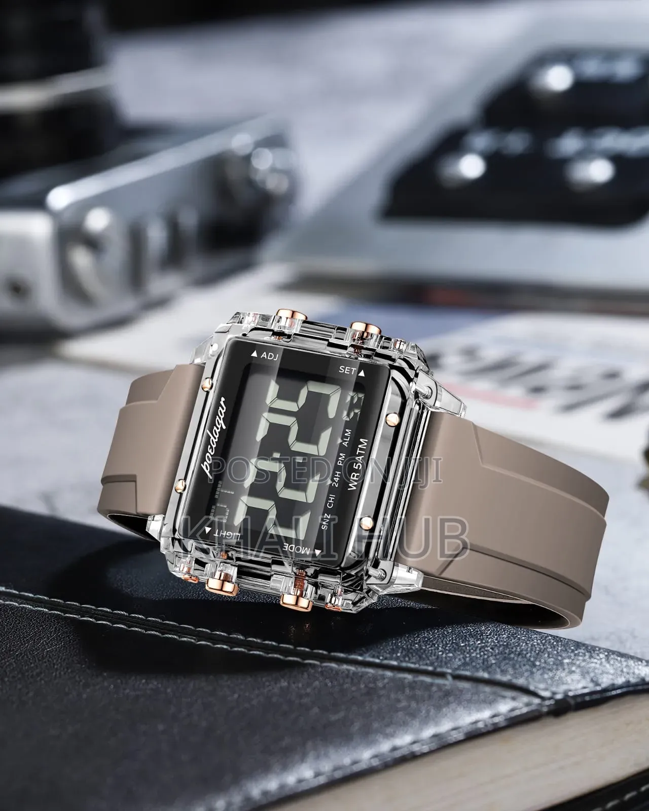 Poedagar Gents Led Display Watch E123
