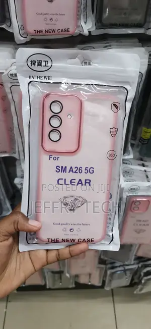 Samsung Galaxy A26 5g Clear Pink Electroplated Case
