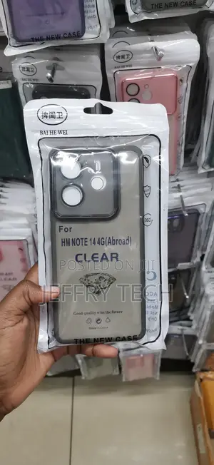 Redmi Note 14 4gsmoke-Tinted Tpu Protective Phone Case