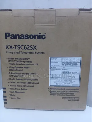 Panasonic Kx-Tsc62sx Integrated Telephone System Tsc62sx