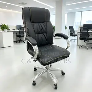 Office Leather Swivel Chair.