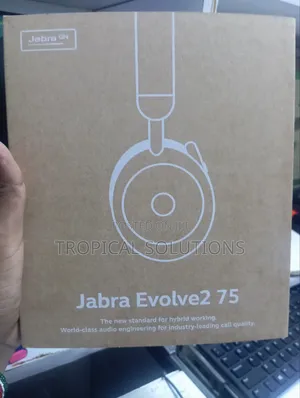 Jabra Evolve2 75 Headset With Link 380a(Usb-A)