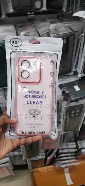 Infinix Smart 9, Distinct Pink Border Cover