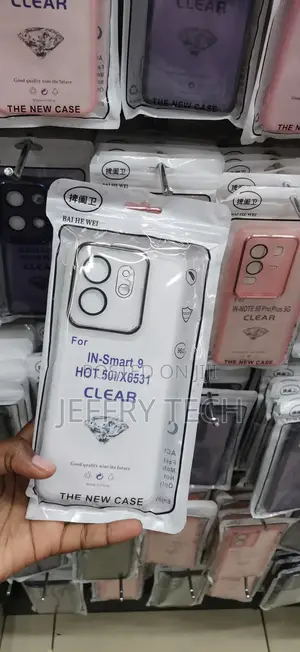 Infinix Smart 9 Clear Back Stylized With a Diamond Graphic Cover