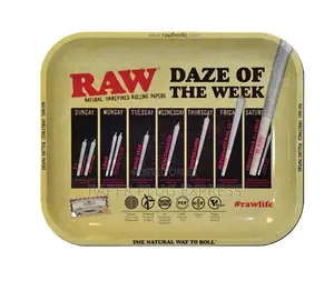 Raw Rolling Trays Collection – Large 14" × 11" Daze of the Week