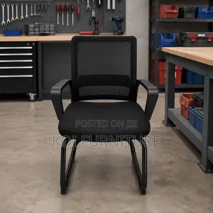 Office Chairs; Ergonomic Mid Back Mesh Offce Chairs With Sled Basement