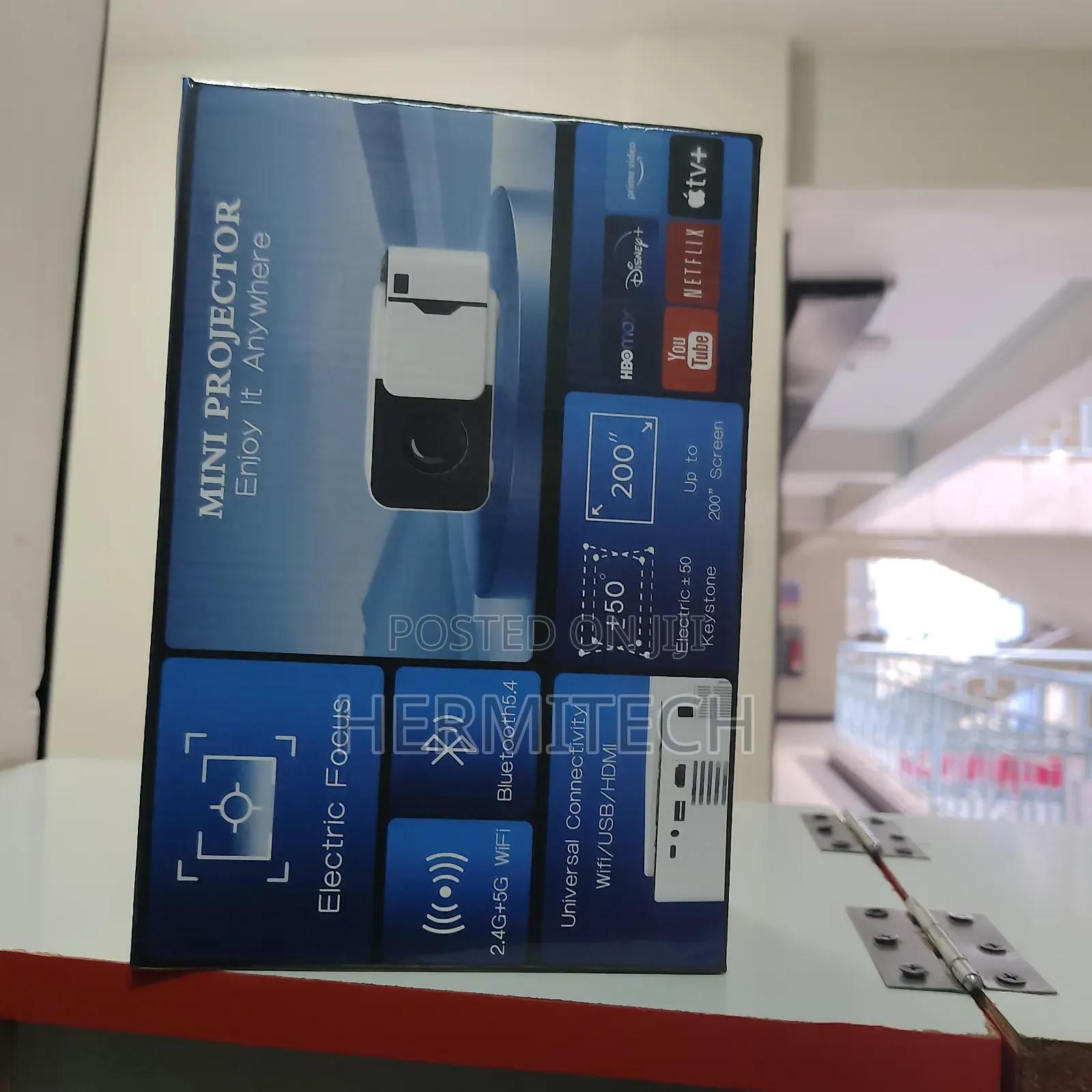 Mini T6 Smart Android Projectors Resolution Wifi Bt Connection