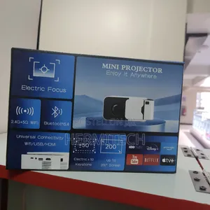 Mini T6 Smart Android Projectors Resolution Wifi Bt Connection