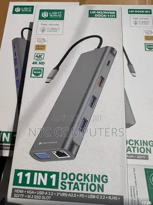Light Wave Docking Station | M2/Nvme-Dock-9-1 9-in-1 Usb-C Nvme Dock