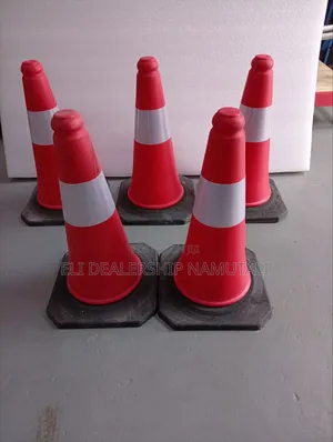 50cm Pvc Road Safety Cone With Rubber Base