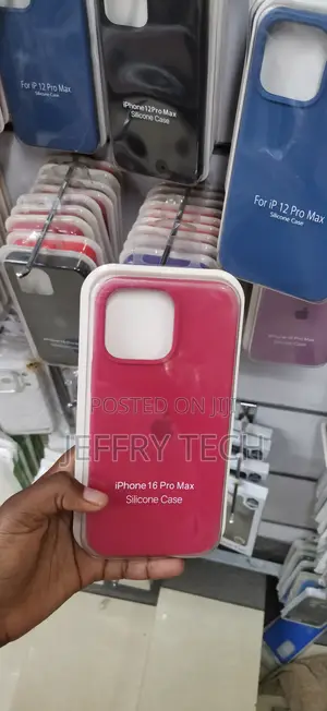 iPhone 16 Pro Max Fuchsia Pink Replica Silicone Case