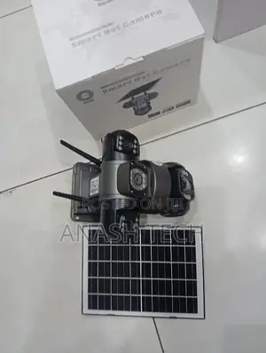 Colored Night Vision 2mp 4g PTZ Rotating Triple Lens Solar Camera