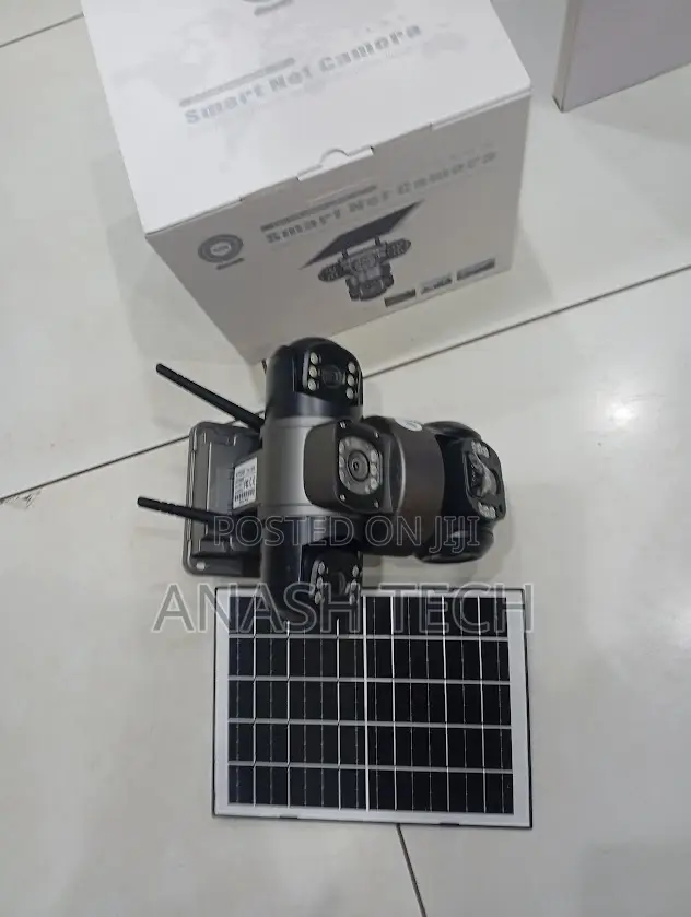 Colored Night Vision 2mp 4g PTZ Rotating Triple Lens Solar Camera