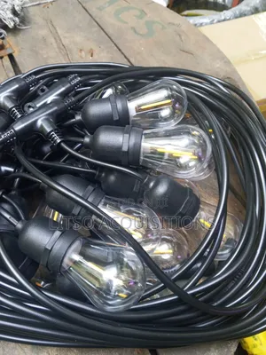 20-Meter String Lights Featuring 25 Edison-Style Led Bulbs.