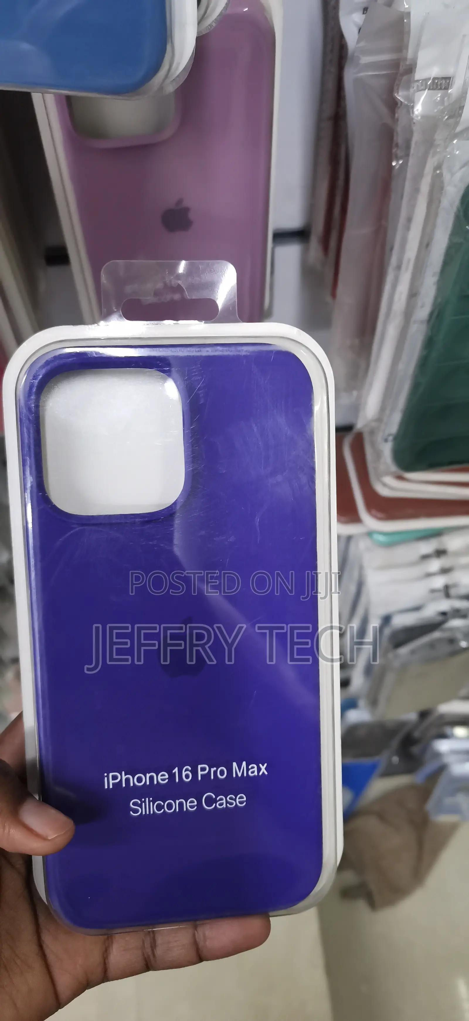 iPhone 16 Pro Max Replica Purple Silicone Case