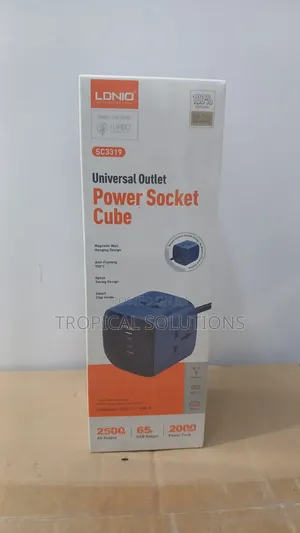 Ldnio Universal 2500w Outlet 6 in 1 Power Socket Cube
