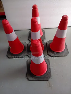 Durable Orange Warning Cone With Heavy Base