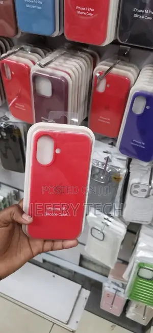 iPhone 16, Featuring a Vibrant Red Finish Case