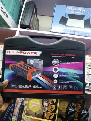 Portable Vehicle Jump Starter Kit With Carrying Case