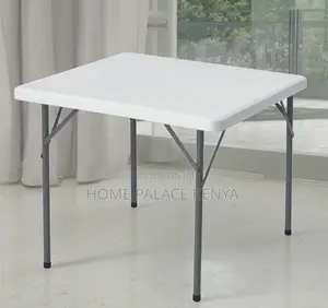 Outdoor Table: Foldable Plastic Square Party Table
