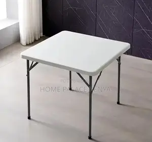 Outdoor Table: Foldable Plastic Square Party Table