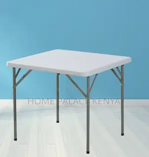 Outdoor Table: Foldable Plastic Square Party Table