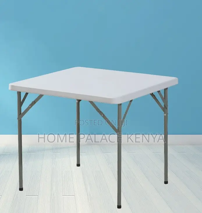Outdoor Table: Foldable Plastic Square Party Table