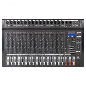 16 Channel Professional Audio Mixer With Power Amplifier