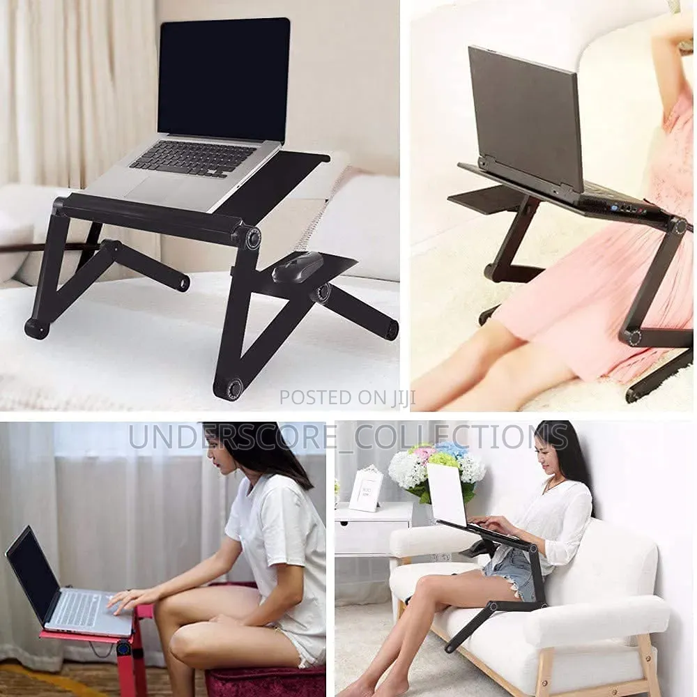 Foldable Metallic Laptop Stand