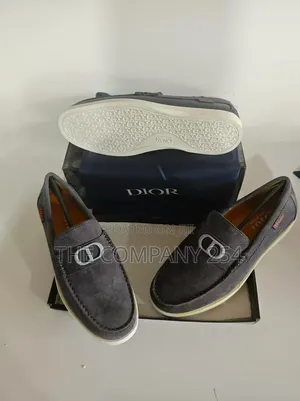 Quality Casual Leather Des Sued Rubber Sole Slip on Loafers