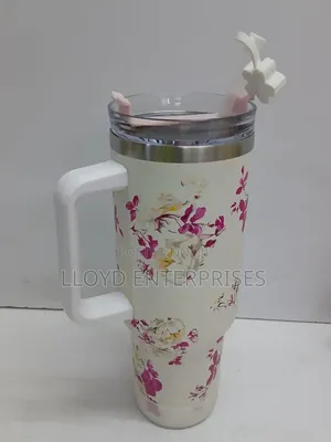 Stanley Mug Stainless Steel Large Capacity Cup With Plastic Straw