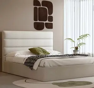 King Size Bed: Fabric Bed Frame With Storage