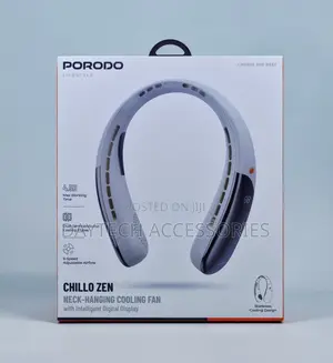 Porodo Rechargeable Portable Neck Fan - Upgrade 360° Airflow