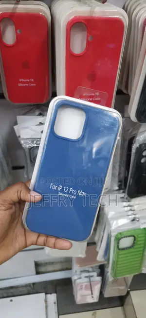 iPhone 12 Pro Max Anti-Slip Grip, Soft-Touch Exterior Case-Blue