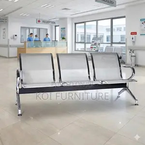 Office Benches; Three Seaters Metallic Office Reception Bench