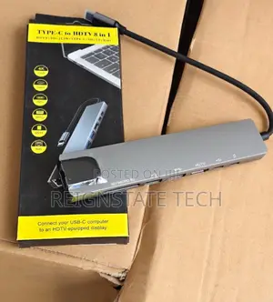 8-in-1 Adapter: Hdmi, Usb 3.0, Type-C Pd, Tf Micro Sd Reader