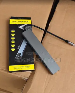 Type C 8 in 1 Hub With Usb C,Hdmi ,Usb A,Ethernet,Tf Card