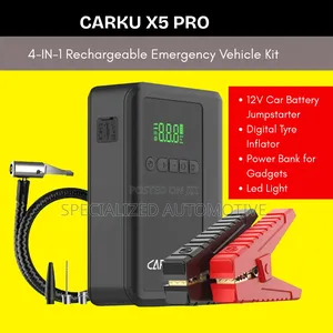 Carku X5 Vehicle 12v Rechargeable Battery Jump Starter Tyre Inflator