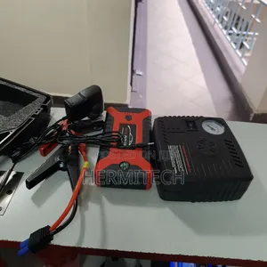 Compressor+99800mah Battery Jump Starter Kit With Jumpers