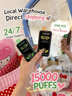 ZMR 15000puffs Full Screen Display Rechargeable Disposable Vape