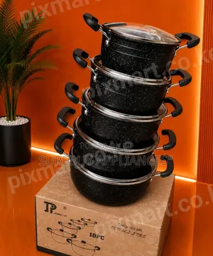 Jp Heavy Duty 10pcs Non-Stick Cooking Pot Set