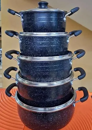 Premium Jp 10pcs Cookware Nonstick Set With Glass Lids