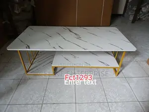 Executive White Marble Coffee Table