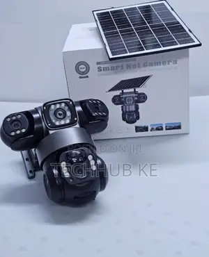 Triple Lens Solar Security Camera With Sim Card Connectivity