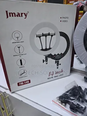 Professional Jmary 14-Inch Led Ring Light Combo With Studio Tripod
