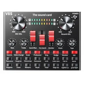 V8s Live Streaming Sound Card Audio Interface