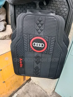 5pc Audi Diamond -Tread Pattern Anti Slip Backing Mats